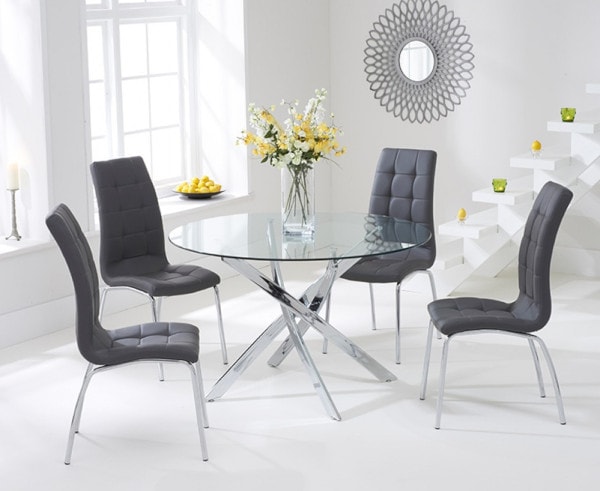 Denver Glass Dining Table Great Furniture Trading Company