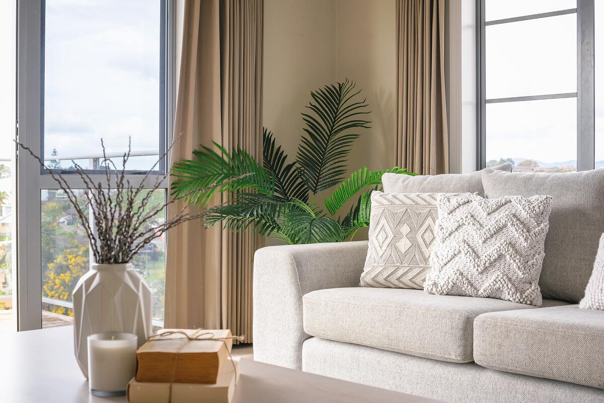 Living room with Indoor Plants