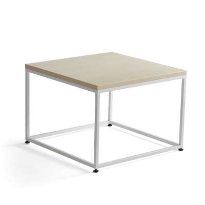 Coffee table MOOD, 700x700 mm, birch, white