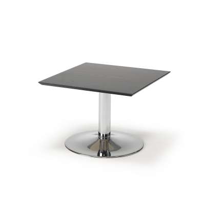 Coffee table CROSBY, 700x700x500 mm, black, chrome