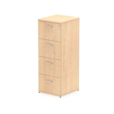Filing cabinet RECORD, 4 drawers, 1445x500x600 mm, maple laminate