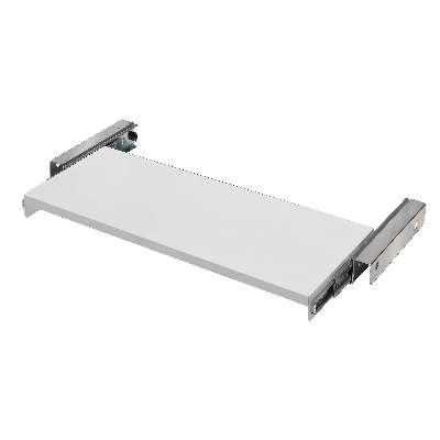 Pull-out shelf unit, 50 kg load, 835x365 mm, white