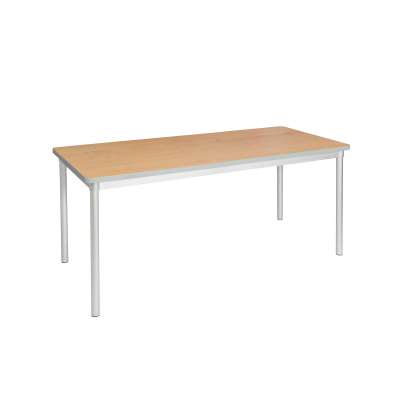 School dining table ENVIRO, 1800x750x710 mm, beech, silver