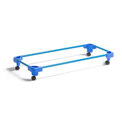 Trolley for stackable naptime bed