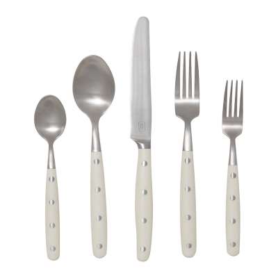 Blue Pheasant - Jones Cutlery Set - 5 Piece - Cream/Silver