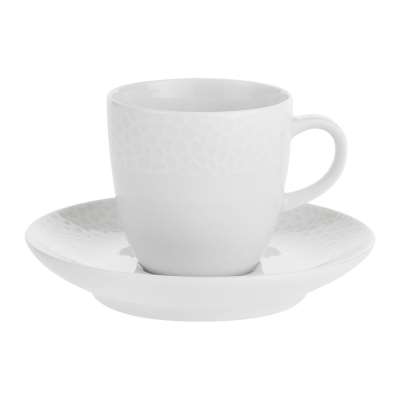 Essentials - Port Cros White Porcelain Espresso Cup & Saucer