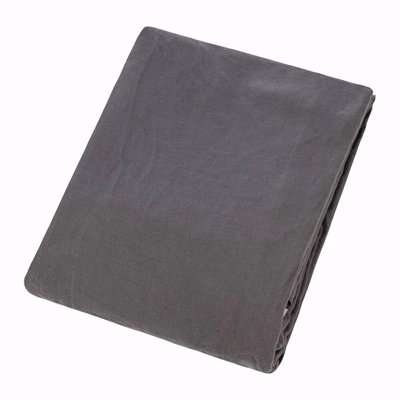 Essentials - Stonewashed Pure Linen Duvet Cover - Anthracite - Double