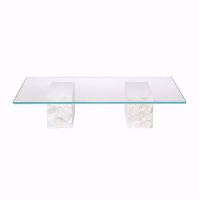 ferm LIVING - Mineral Coffee Table - Bianco Curia