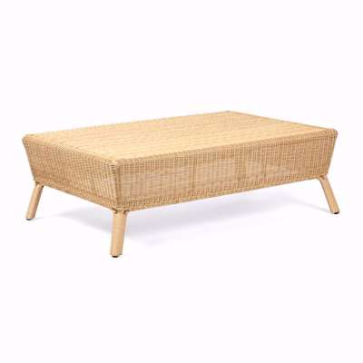 Made Goods - Dunley Outdoor Coffee Table - Natural Wicker