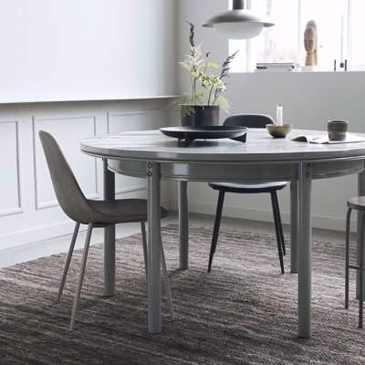 House Doctor - Round Barki Dining Table - Grey