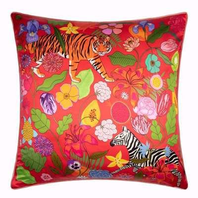 Karen Mabon - Tiger Bouquet Cushion - 60x60cm