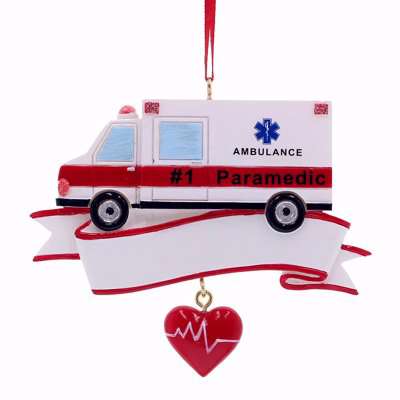 Kurt S. Adler - Paramedic Ambulance Tree Decoration