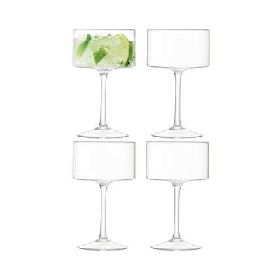 LSA International - Otis Champagne/Cocktail Glass - Clear - Set of 4
