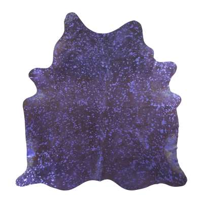Luxe - Metallic Acid Cowhide Rug - Purple