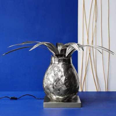 Marinette Saint Tropez - Pineapple Finial Lamp - Shiny Nickel