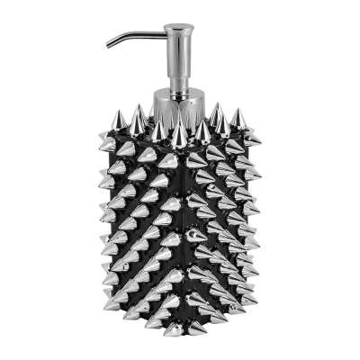 Mike + Ally - Spikes Soap Dispenser - Silver/Black
