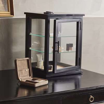 Nordal - Arno Display Cabinet - Black Wood