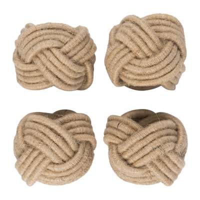 Retreat - Knotted Napkin Ring - Set of 4