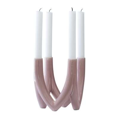 Ro Collection - Chandelier Candle Holder - Rose Pink