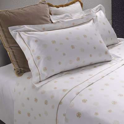 Roberto Cavalli Home - Jewel Monogram Flat Bed Sheet Set - Super King