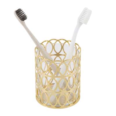 Villari - New York Toothbrush Holder - Gold
