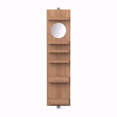 Wireworks - Cosmos Revolve Wall Cabinet With Mirror - Oak
