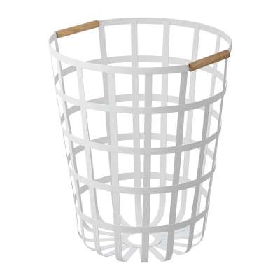 Yamazaki - Tosca Round Laundry Basket - White