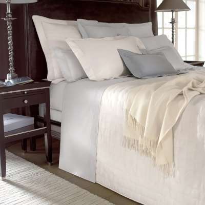 Yves Delorme - Triomphe Organic Cotton Sateen Duvet Cover - Silver - Super King