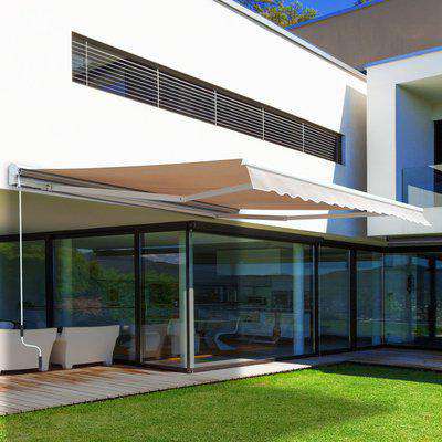 Outsunny 2.95Lx2.5M  Retractable Manual/Electric Awning