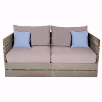 Blooma Cavallo Wood 2 Seater Sofa