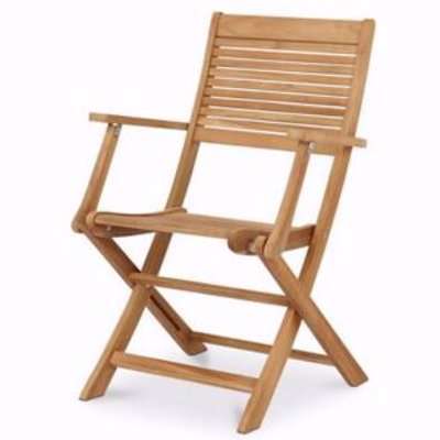 Blooma Roscana Wooden Dining Chair, Pack Of 2 Natural Teak