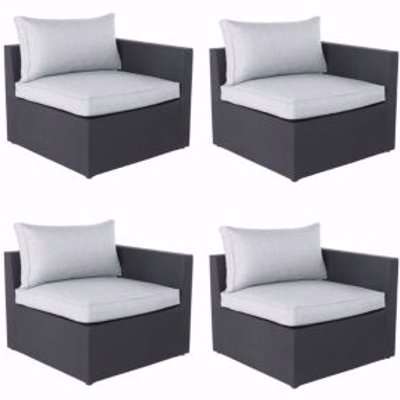 Blooma Wood 4 Seater Sofa Pack Of 2