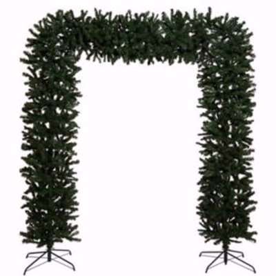 8Ft Classic Artificial Christmas Tree Arch Green