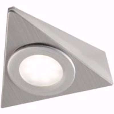 Colours Huetter Brushed Chrome Effect Mains-Powered Led Under Cabinet Light Ip20