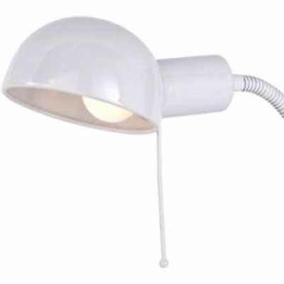 Colours Tutti Goose Neck White Incandescent Clip-On Desk Lamp