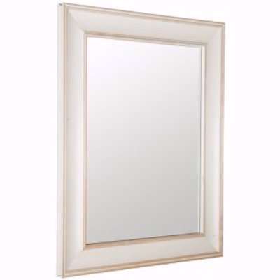 Cream Rectangular Framed Mirror (H)51Cm (W)41Cm