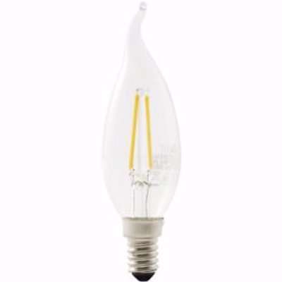 Diall E14 3W 250Lm Bent Tip Candle Warm White Led Light Bulb