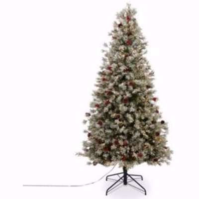 8Ft Fairview Berry & Pine Cone Design Artificial Christmas Tree Green