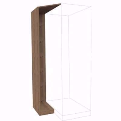 Form Darwin Modular Oak Effect Corner Cabinet Kit (H)2004mm (W)288mm (D)566mm