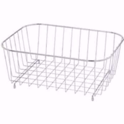 GoodHome Datil Steel Chrome Effect Wire Basket, (W)355mm