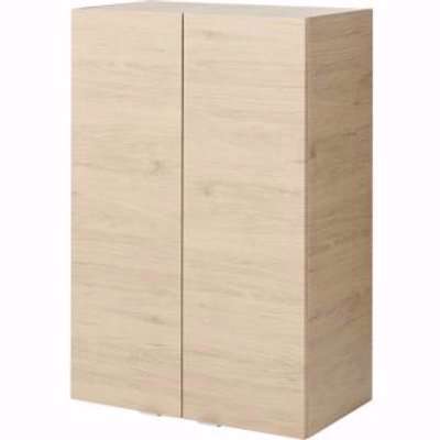 GoodHome Imandra Oak Effect Double Wall Cabinet (W)600mm (H)900mm