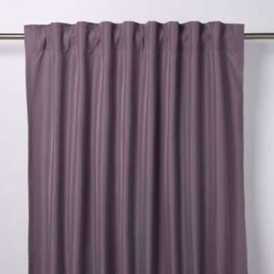GoodHome Klama Light Purple Plain Unlined Pencil Pleat Curtain (W)117Cm (L)137Cm, Single