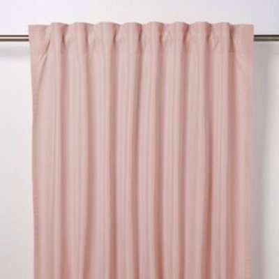 GoodHome Klama Pink Plain Unlined Pencil Pleat Curtain (W)167Cm (L)183Cm, Single