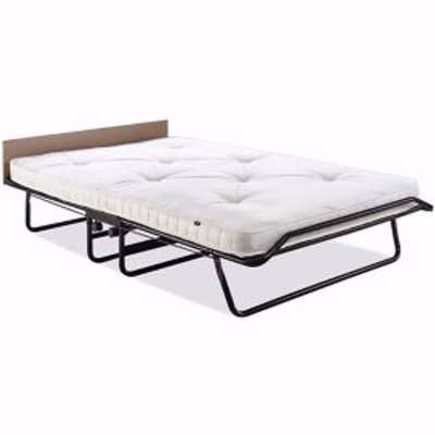 Jay-Be Supreme Small Double Foldable Guest Bed With Pocket Sprung Mattress Black & White