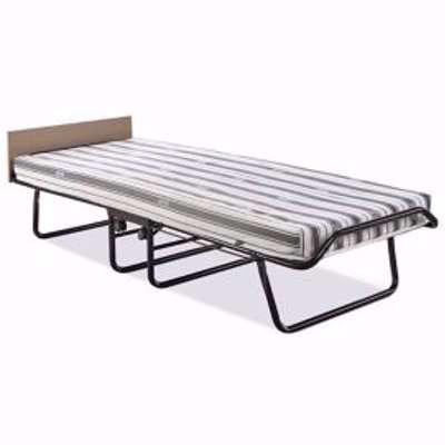 Jay-Be Supreme Small Single Foldable Guest Bed With Mattress Black & White
