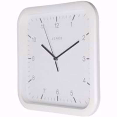 Jones Abacus White Quartz Alarm Clock