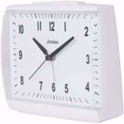 Jones Dreamland White Quartz Alarm Clock