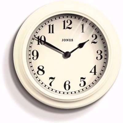 Jones Opers Linen White Clock