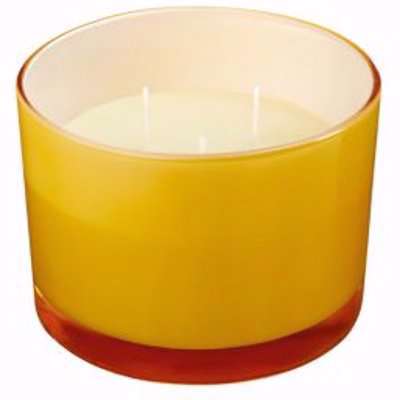 Yellow Lemon Grass Citronella Scented Candle Small