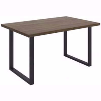Matt Dark Oak Effect Dining Table (H)74.1Cm (W)90Cm
